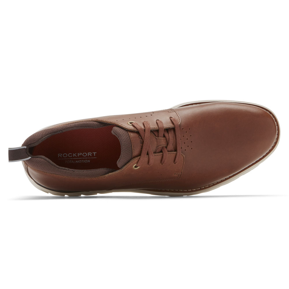 Rockport Mens Total Motion Sport Plain Toe - Oxfords Brown - JQT017642